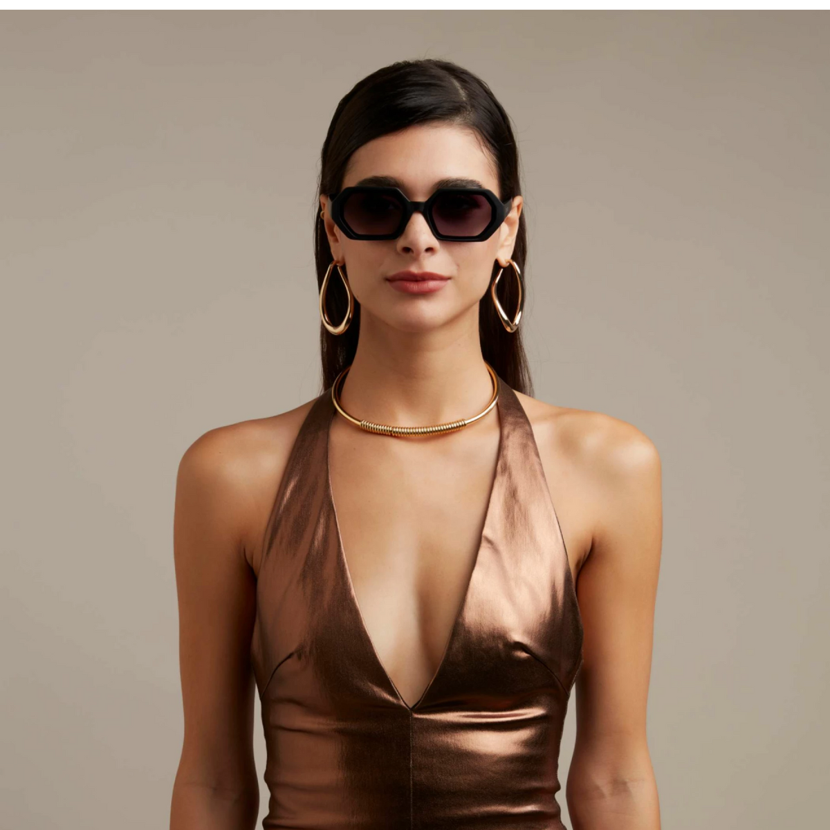 Okkia Andrea Sunglasses - Black - image 5