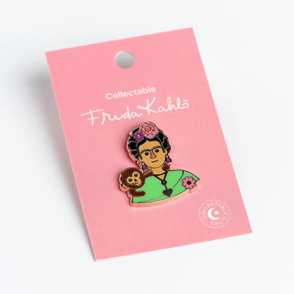Collectable Cities Frida with Monkey Enamel Pin Badge - image 2