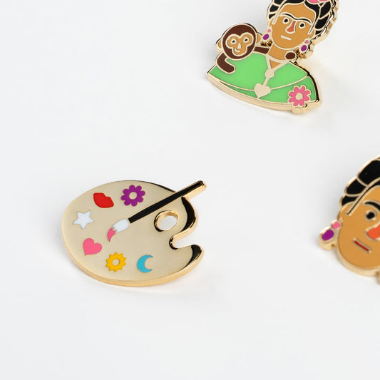 Collectable Cities Frida's Palette Enamel Pin Badge - image 2