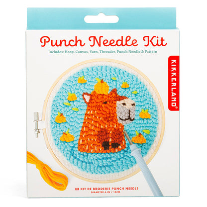 Kikkerland Capybara Punch Needle Craft Kit - image 3