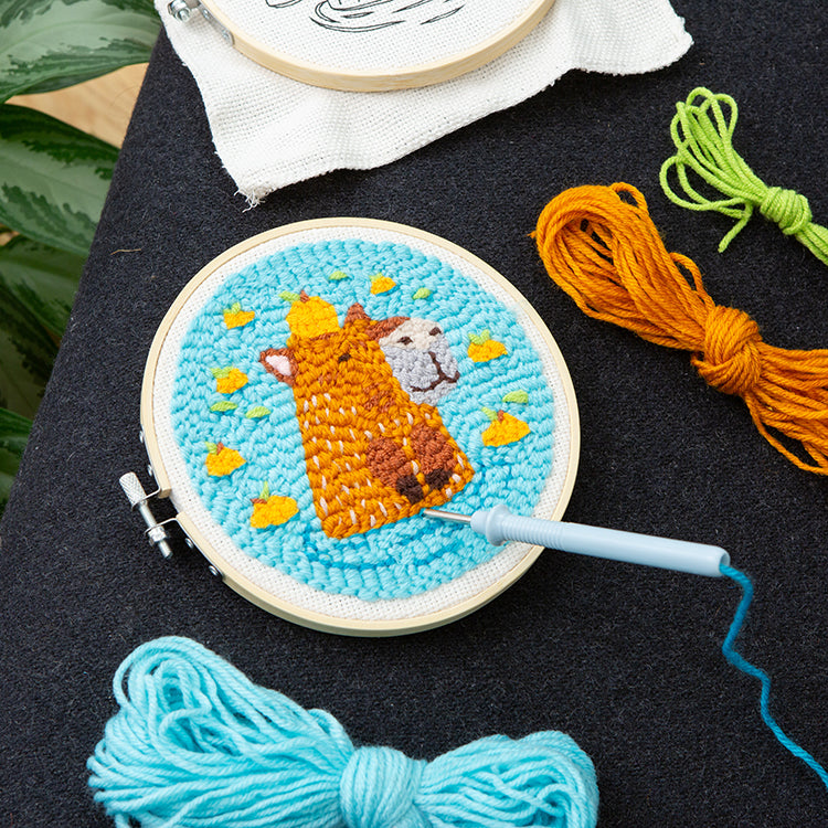 Kikkerland Capybara Punch Needle Craft Kit - image 2