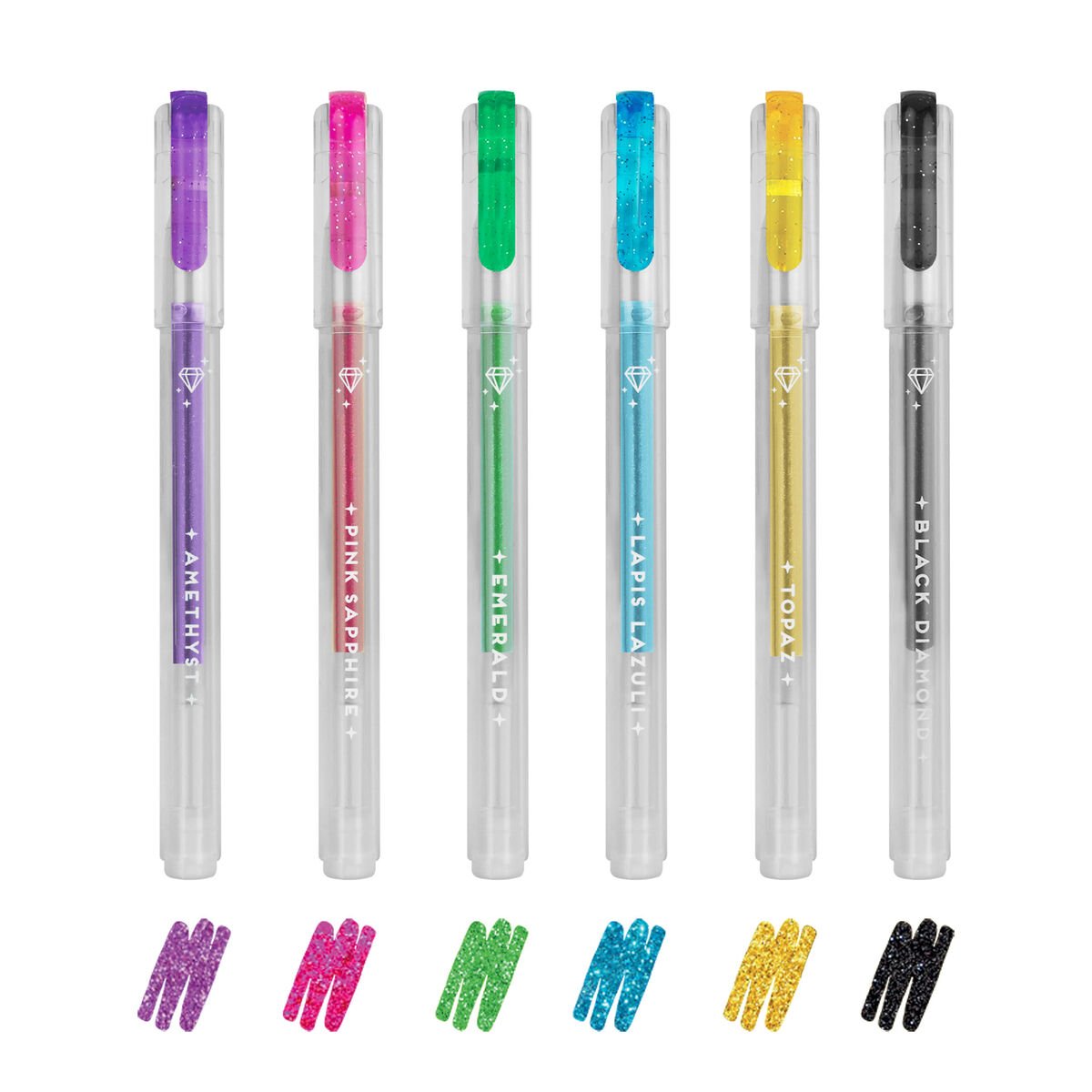 Legami Glitter Mini Gel Pens - Set of 6 - Image 1