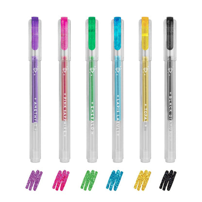 Legami Glitter Mini Gel Pens - Set of 6 - Image 1