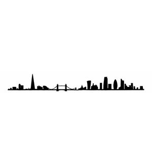 The Line - Silhouette | City Skyline Silhouette | London - Version 2