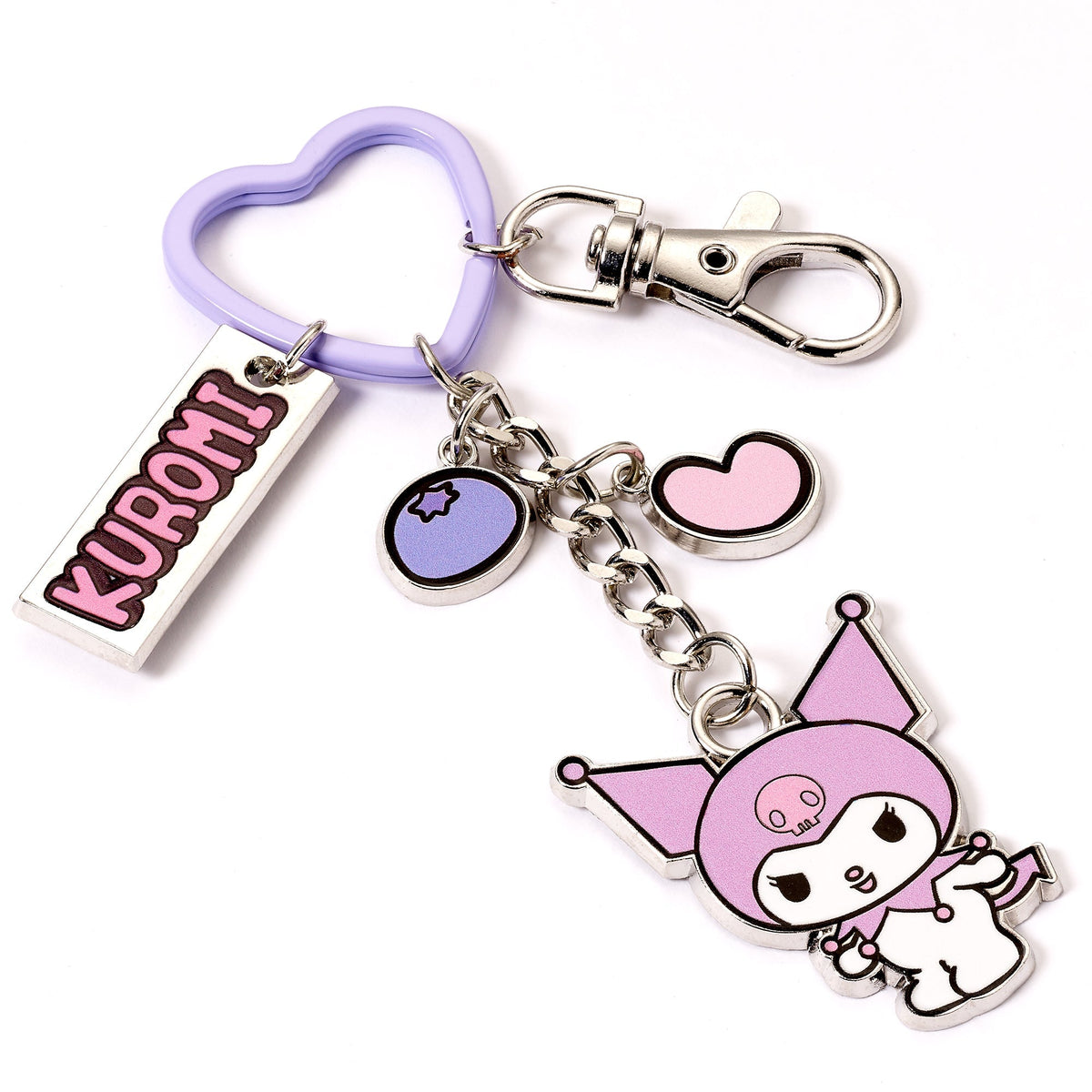 Hello Kitty Kuromi Keyring with Charms - The Carat Shop