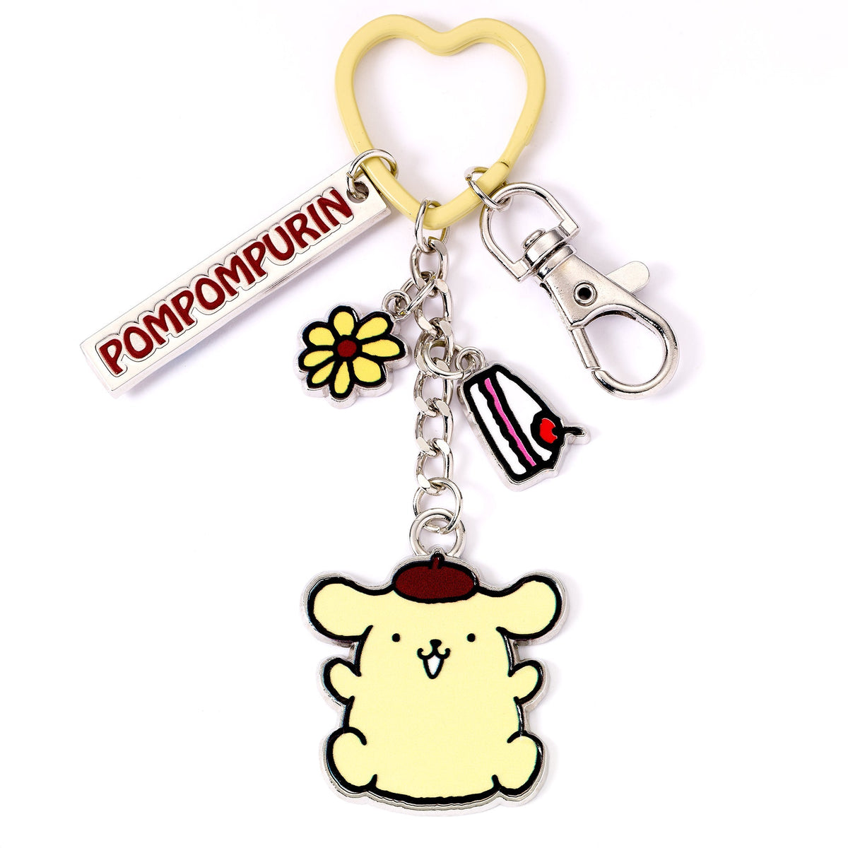 Hello Kitty Pompompurin Keyring with Charms - The Carat Shop