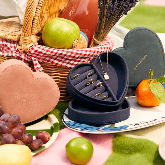 Estella Bartlett - Jewellery Box | Heart Jewellery Box |  Navy Velvet