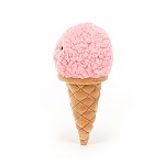 Jellycat Soft Toy | Irresistible Ice Cream | Strawberry