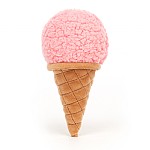 Jellycat Soft Toy | Irresistible Ice Cream | Strawberry