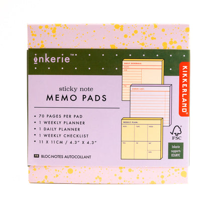 Sticky Note Memo Pads - Set of 3 - Image 6