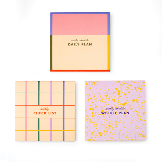 Sticky Note Memo Pads - Set of 3 - Image 1