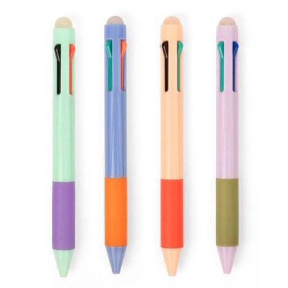 Kikkerland Inkerie Multicolour Erasable Pen - 4 in 1