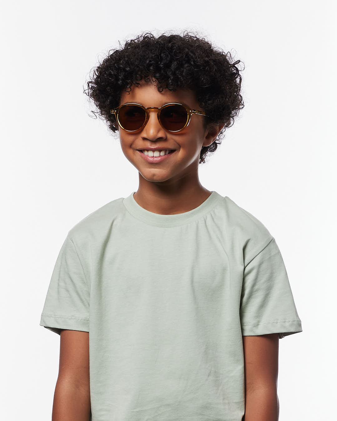 IZIPIZI Kids Sunglasses #d Golden Green Polarised 7-11 Years - image 2