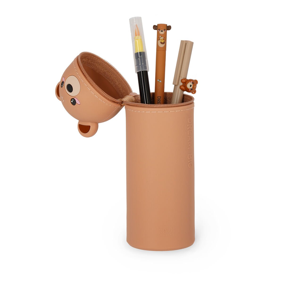 Teddy Bear "Dream Big" 2-in-1 Silicone Pencil Case - Image 2