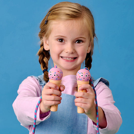 Kikkerland Kidoki Ice Cream Wooden Skipping Rope - image 2