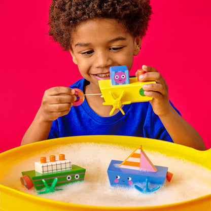 Kikkerland Kidoki Wooden Wind-Up Bath Boat - Assorted - image 2
