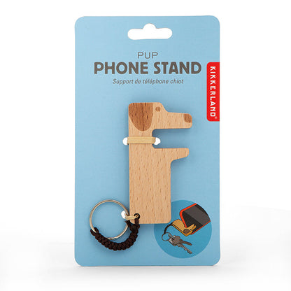 Kikkerland Pup Wooden Keyring Phone Stand - image 3