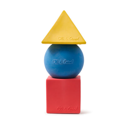 Oli & Carol - Baby Teether | Floating Blocks Basic Colors Baby Teether - Brand Academy Store