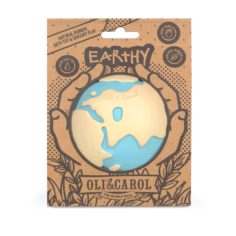 Oli & Carol - Baby Teether | Earthy - The World Ball Baby Teether & Bath Toy