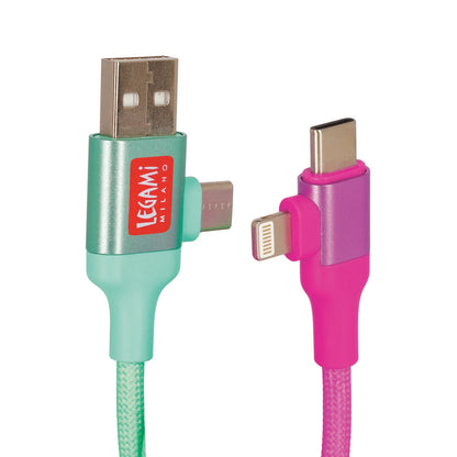Legami Magnetic 4-in-1 Charging Cable - Electric Aura - image 3