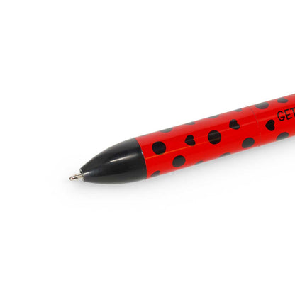 Legami Click and Clack Two-Colour Ballpoint Pen - Ladybug - image 3