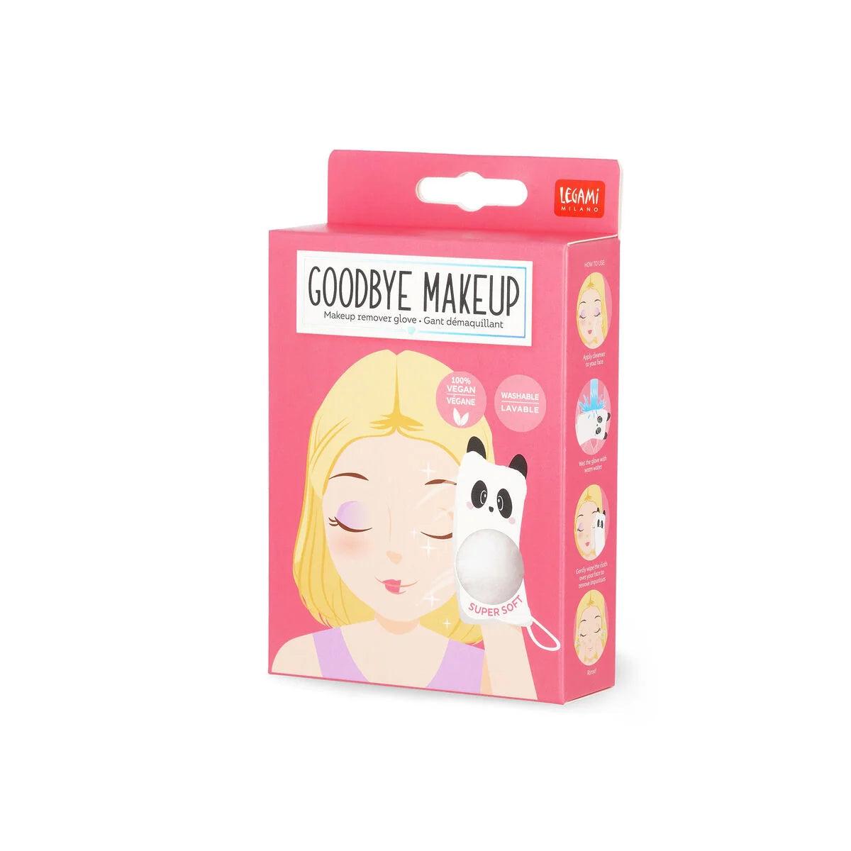 Legami Goodbye Makeup Make-Up Remover Glove - Panda - image 4