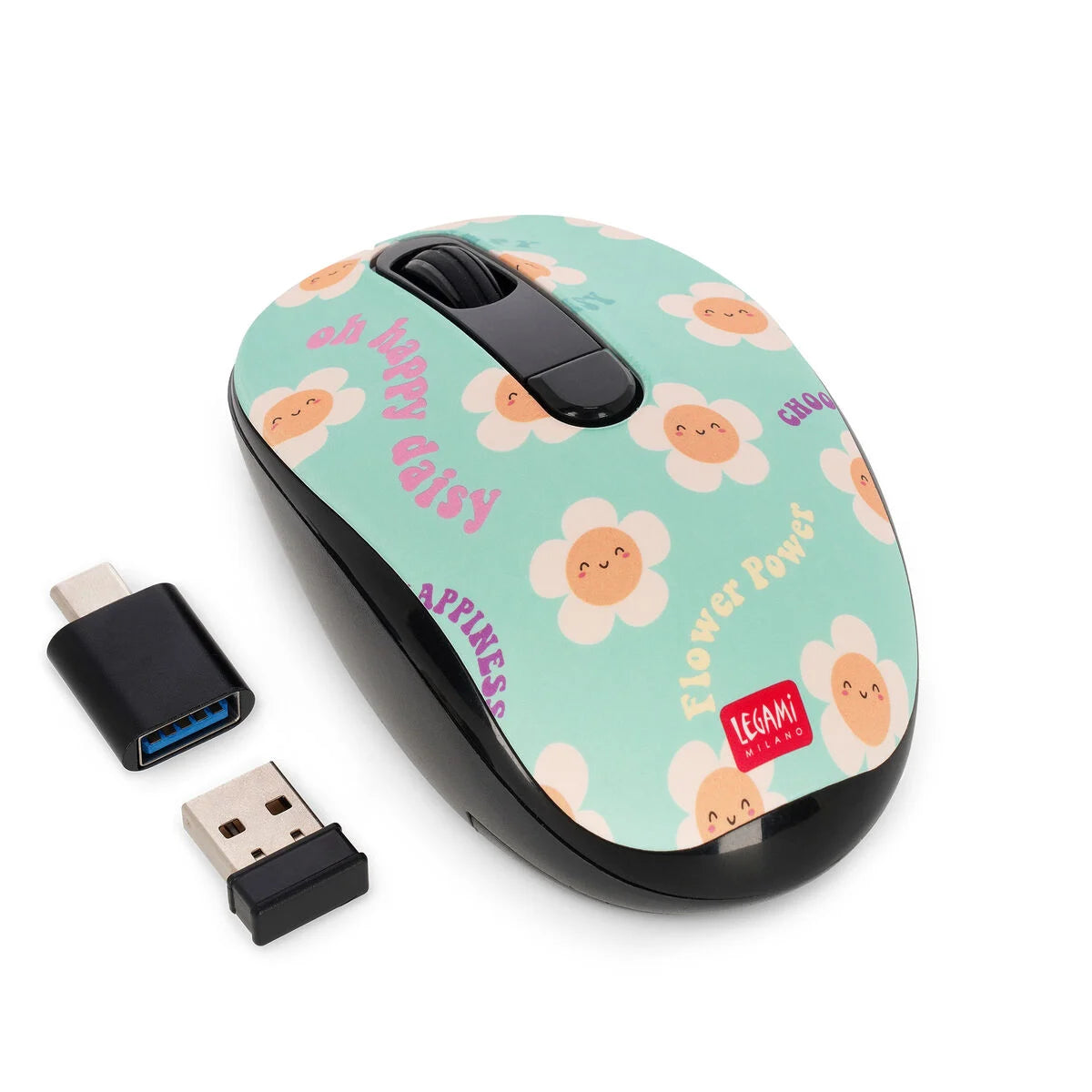 Legami Wireless Mouse - Green Daisy - image 2