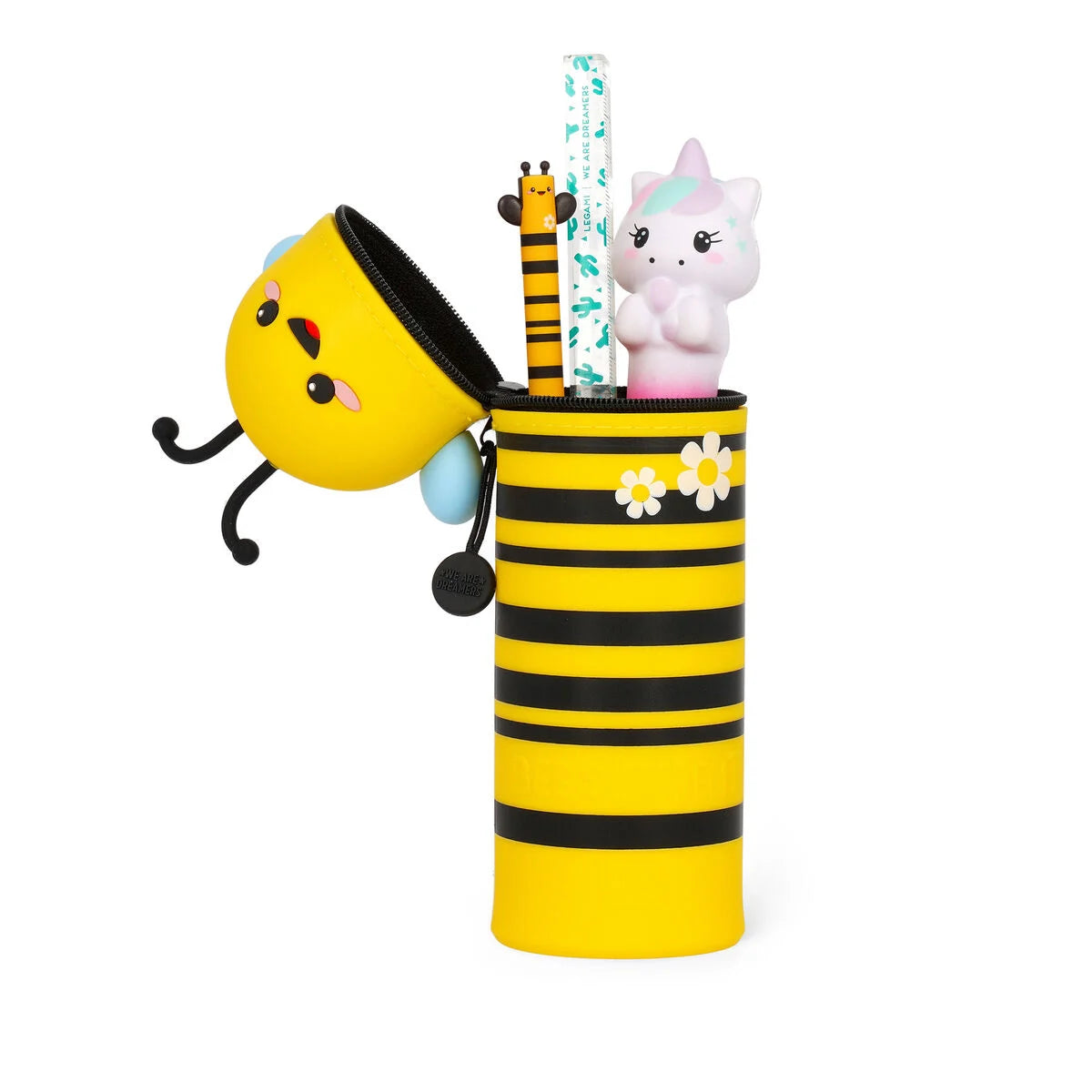 Legami Kawaii 2-in-1 Silicone Pencil Case - Bee - image 2