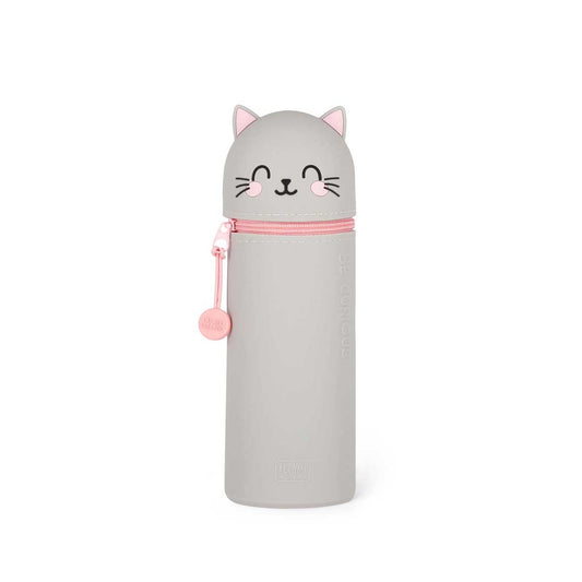 Legami Kawaii 2-in-1 Silicone Pencil Case - Kitty