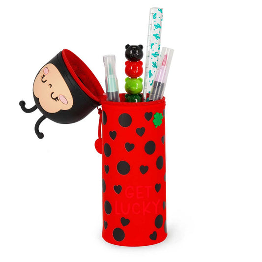 Legami Kawaii 2-in-1 Silicone Pencil Case - Ladybug - image 2