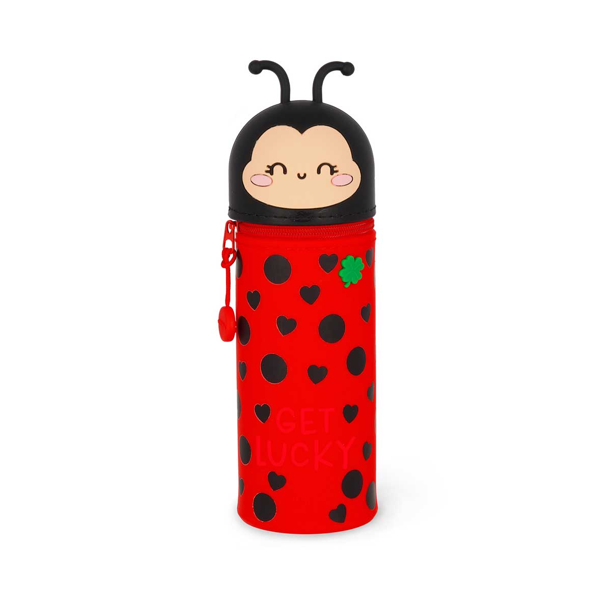 Legami Kawaii 2-in-1 Silicone Pencil Case - Ladybug