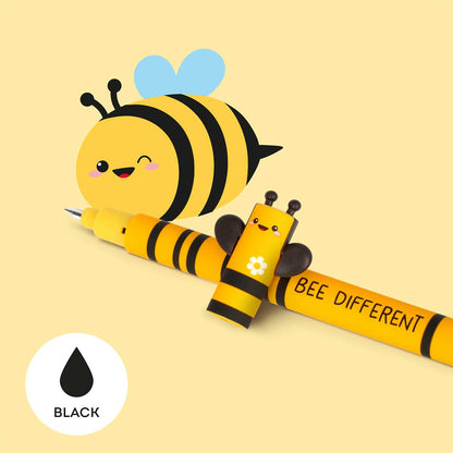 Legami Erasable Gel Pen - Bee, Black Ink - image 3