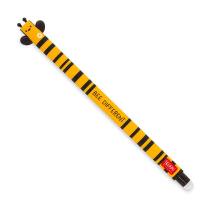 Legami Erasable Gel Pen - Bee, Black Ink