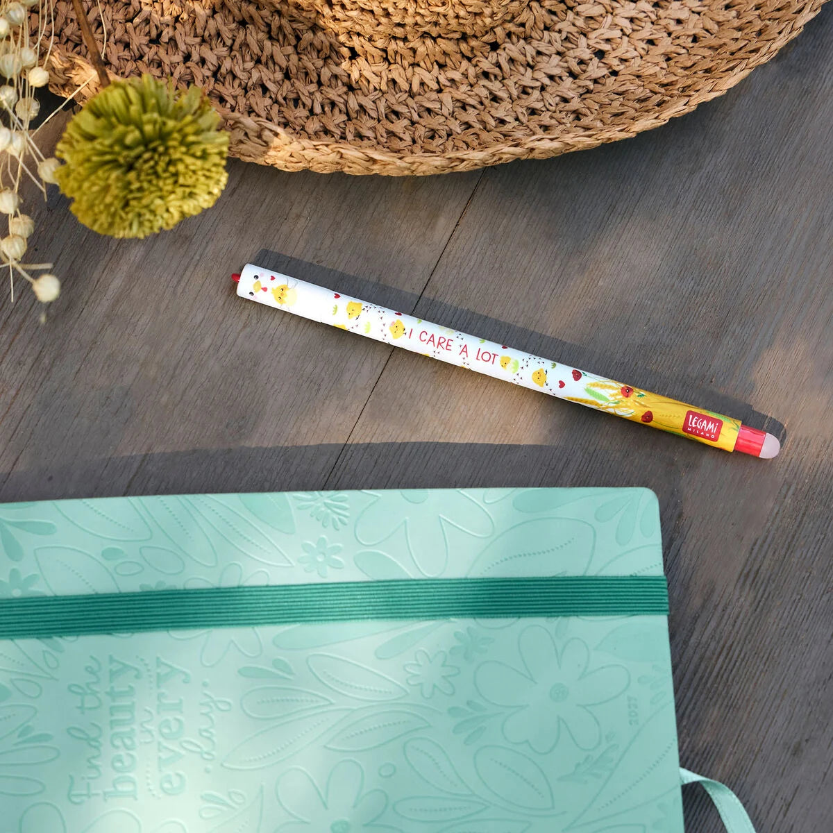 Legami Erasable Gel Pen - Hen and Chick, Red Ink - image 4