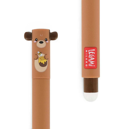 Legami Erasable Gel Pen - Teddy Bear, Red Ink - image 2