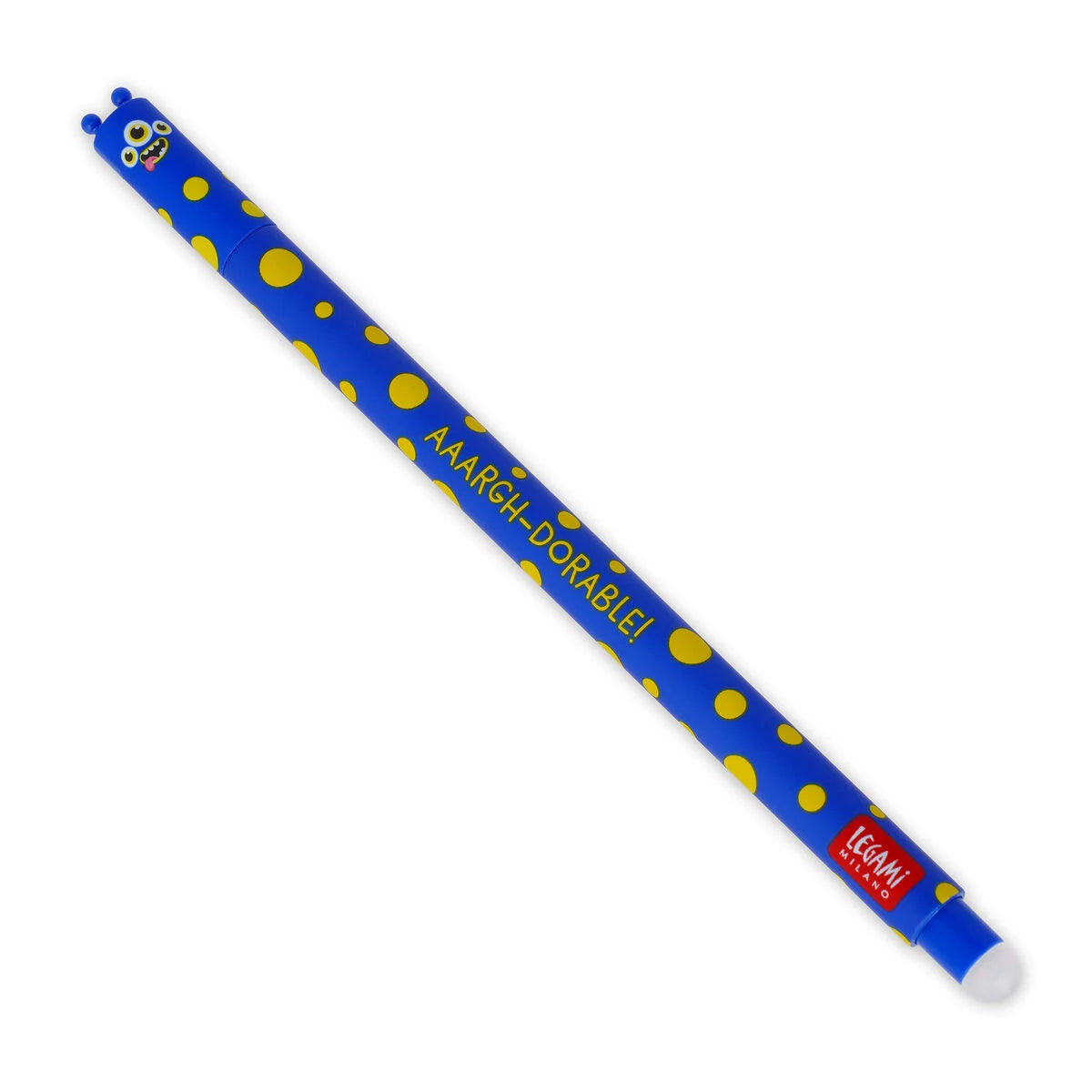 Legami Erasable Gel Pen - Monster, Blue Ink