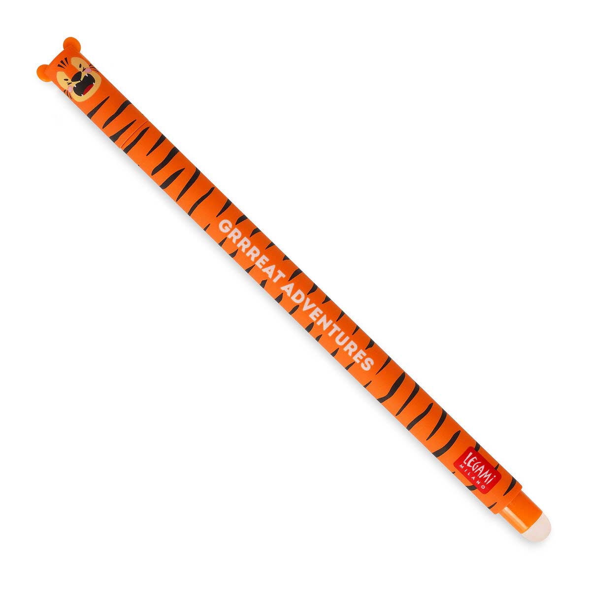 Legami Erasable Gel Pen - Tiger, Orange Ink