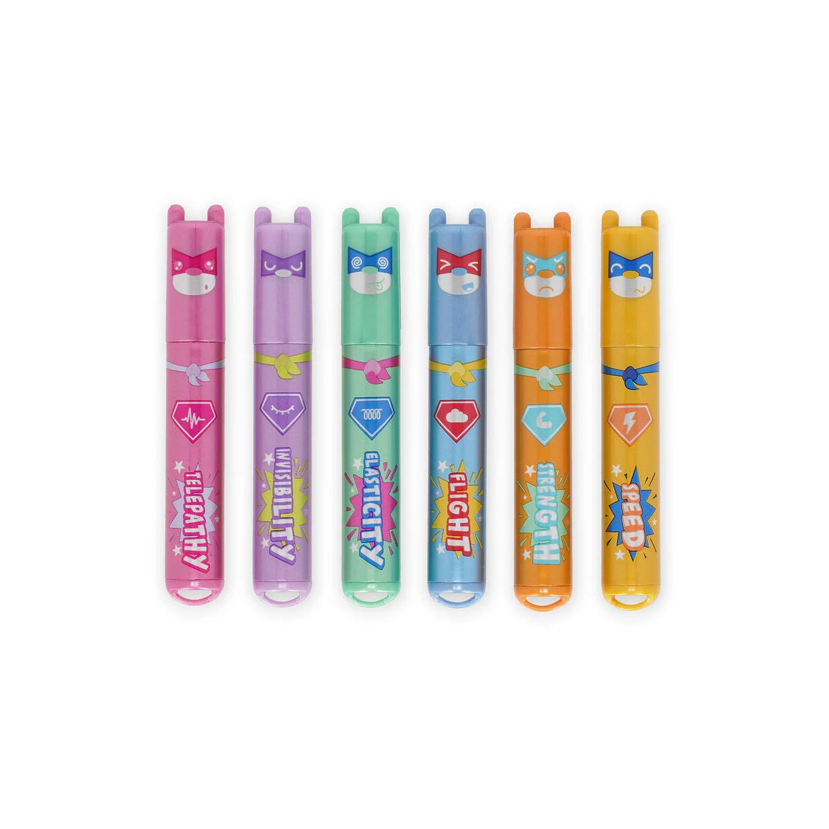 Legami Teddy's Superpower Set of 6 Mini Highlighters