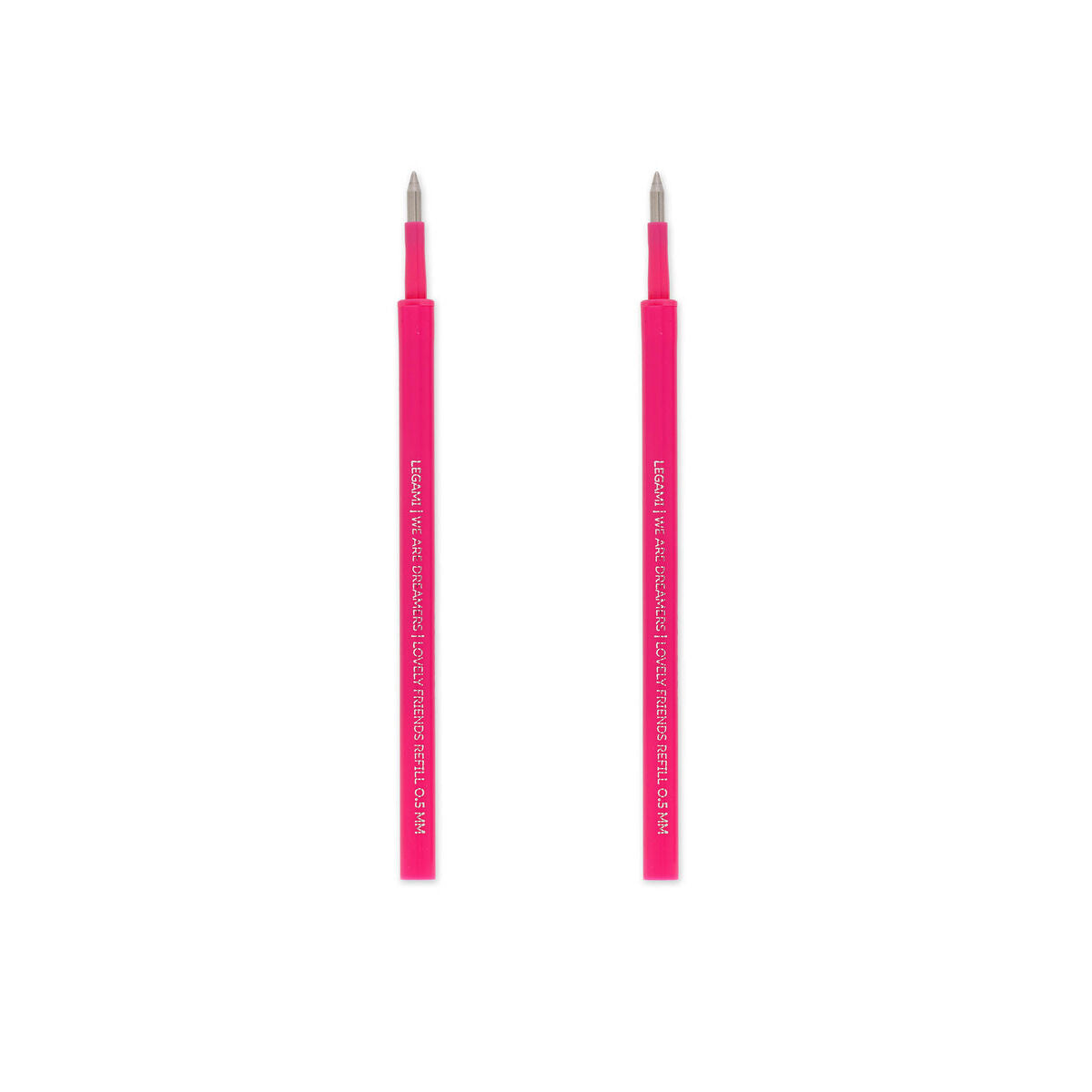 Legami Lovely Friends Gel Pen Refills, Pack of 2 - Pink