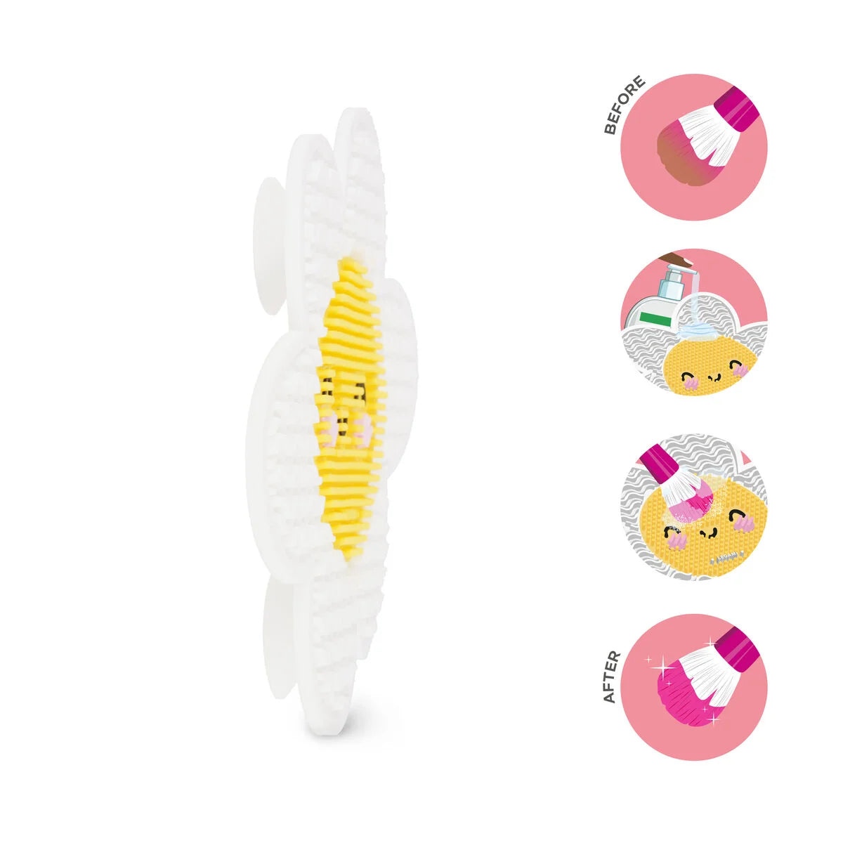 Legami Brush It Off Make-Up Brush Cleaning Pad - Daisy - image 3