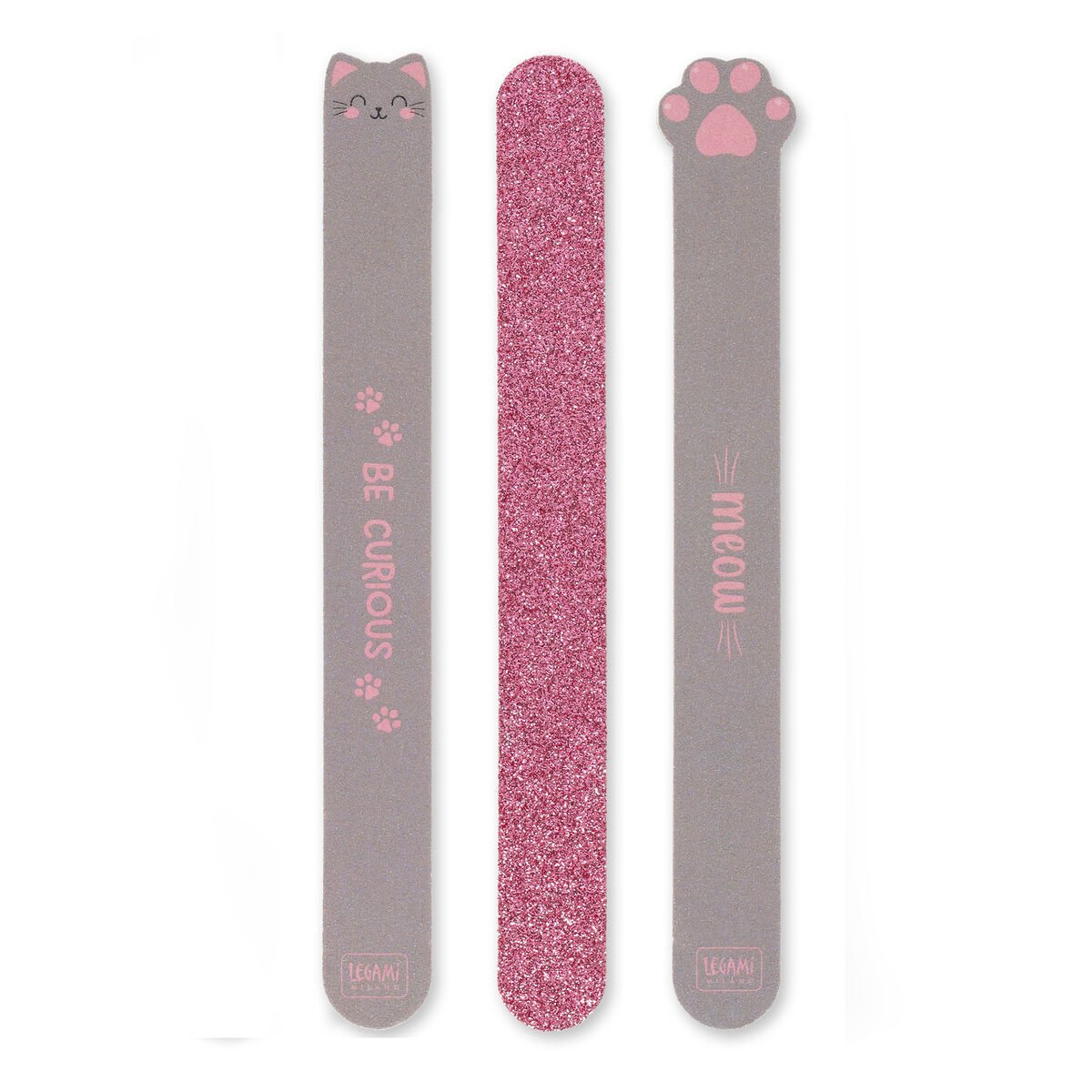 Legami Nails Before Males Set of 3 Nail Files - Kitty