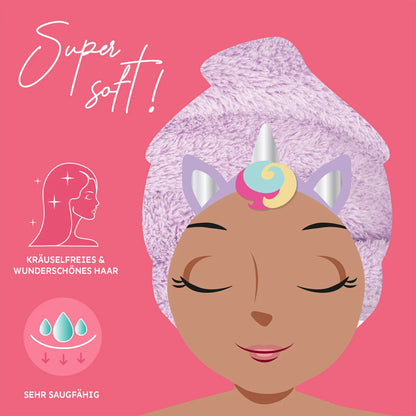 Legami Love My Hair Turban Hair Towel - Unicorn - image 2