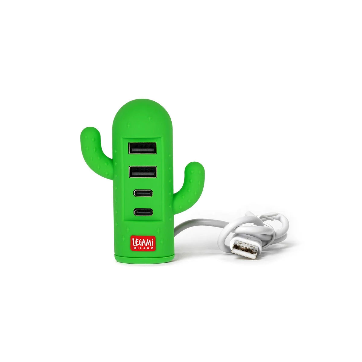 Legami Mini 4-Port USB Hub - Cactus