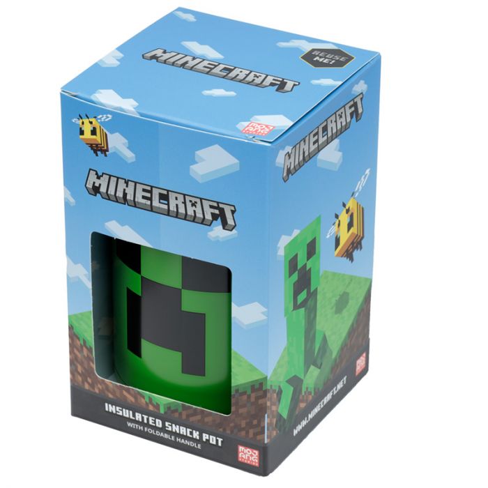Puckator - Travel Bottle | Minecraft | Creeper Hot & Cold Lunch Pot | 500ml