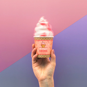 Luckies - Socks | Ice Cream Socks | Raspberry Ripple