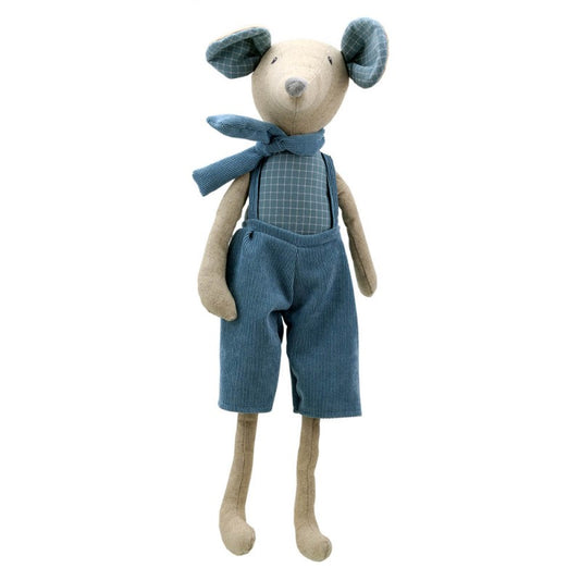 The Puppet Company - Soft Toy | Mouse - Boy Large | Wilberry Linen