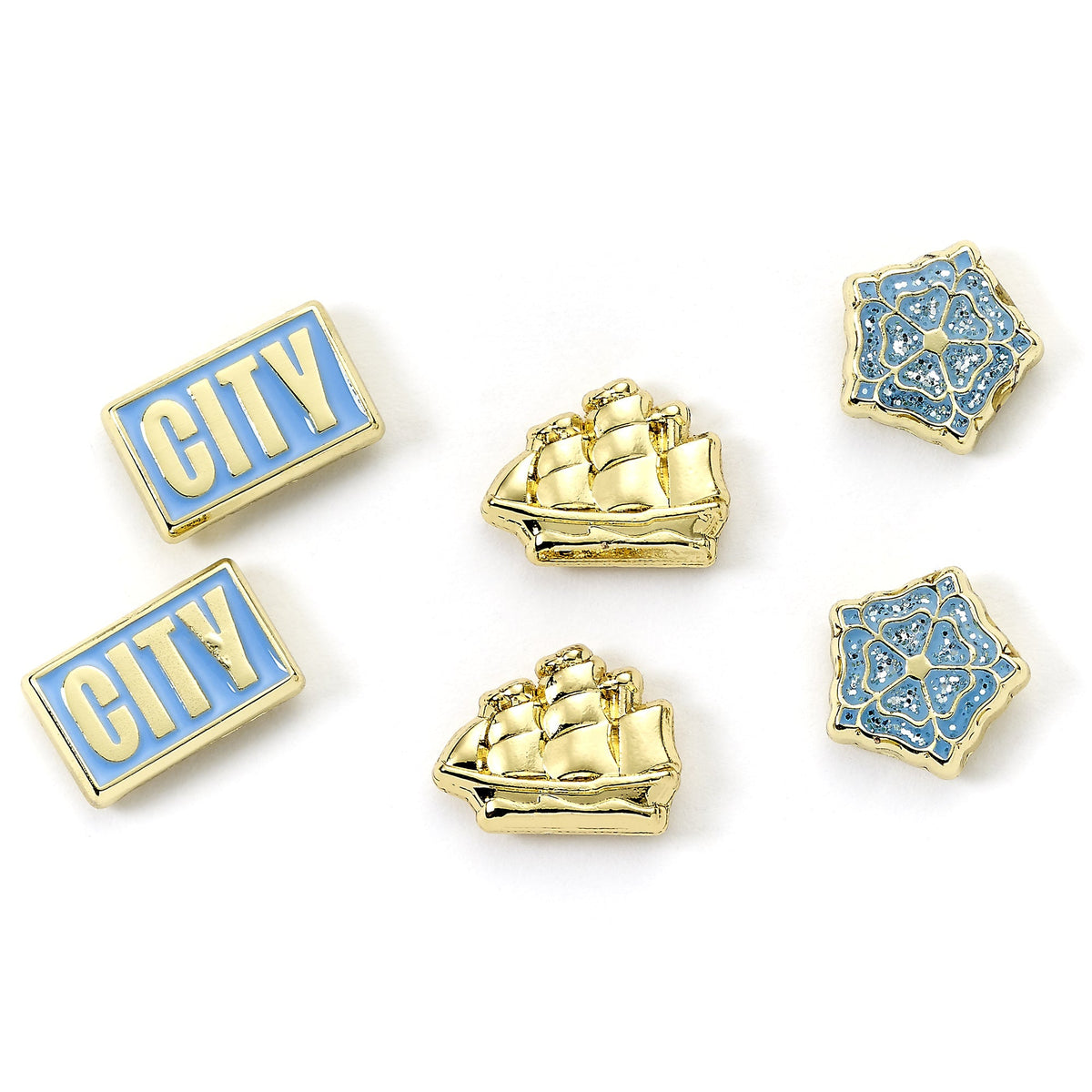 Manchester City Football Club Stud Earring Set - The Carat Shop