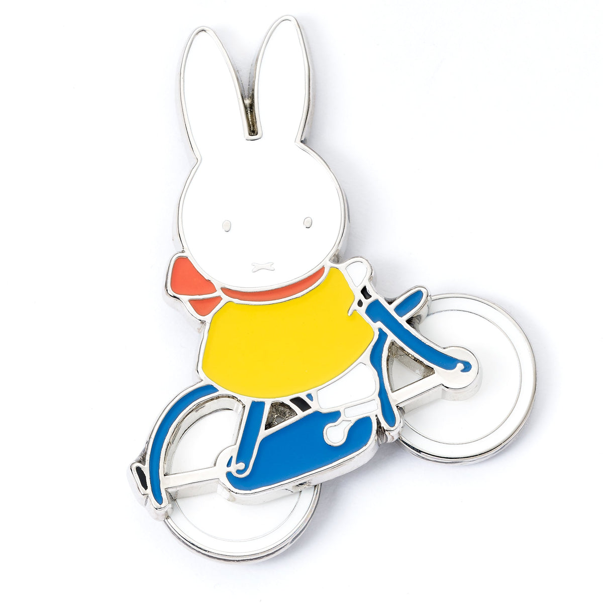 Miffy Spinning Wheels Bike Pin Badge - The Carat Shop