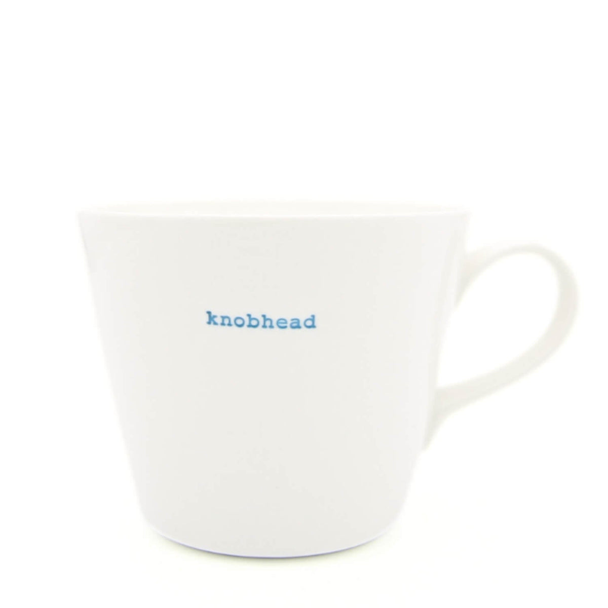 Keith Brymer Jones Word Range 350ml Bucket Mug - Knobhead - Funny Rude Mug Gift