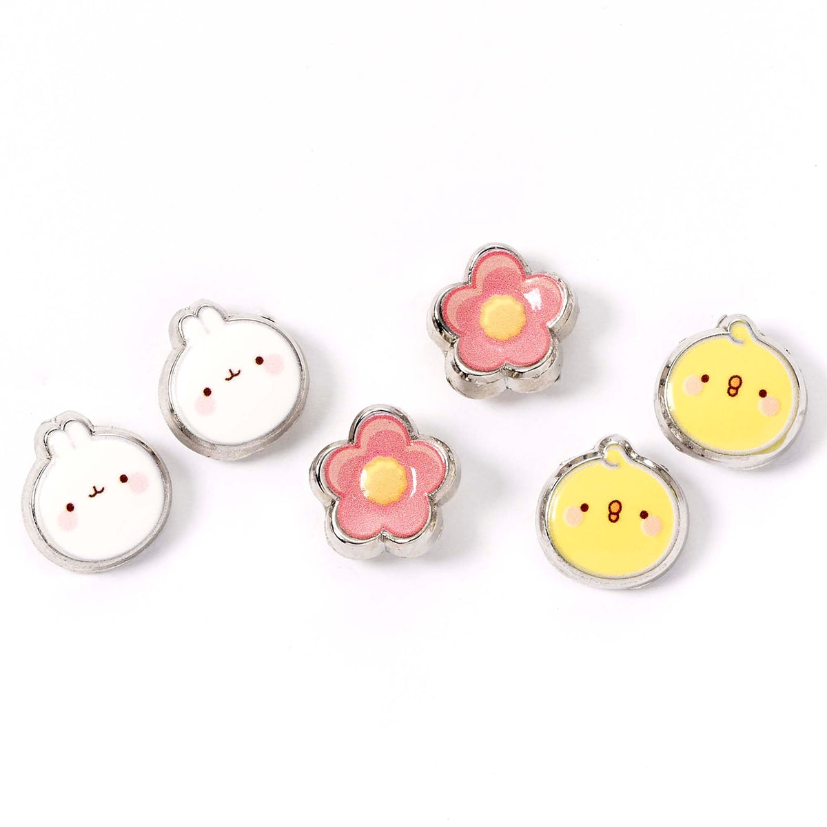 Molang and Piu Piu Stud Earring Set - The Carat Shop